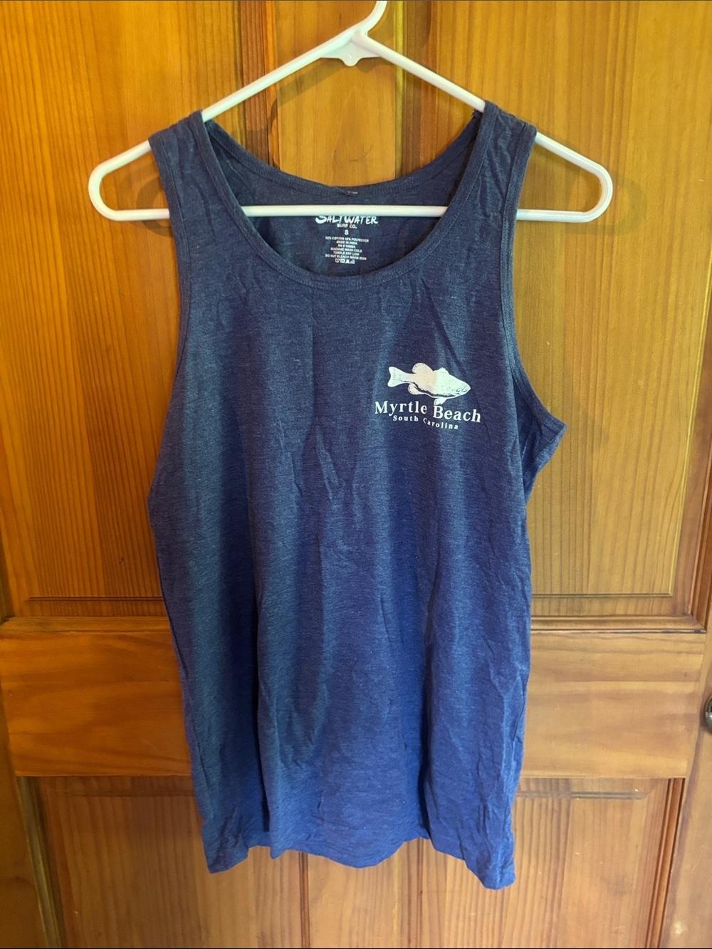 Navy Men’s Tank Top - Coastal Graphic